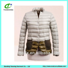 new arrival contrast color ladies winter jacket